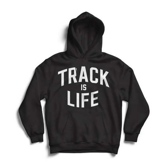 Track Is Life - Hoodie - Black