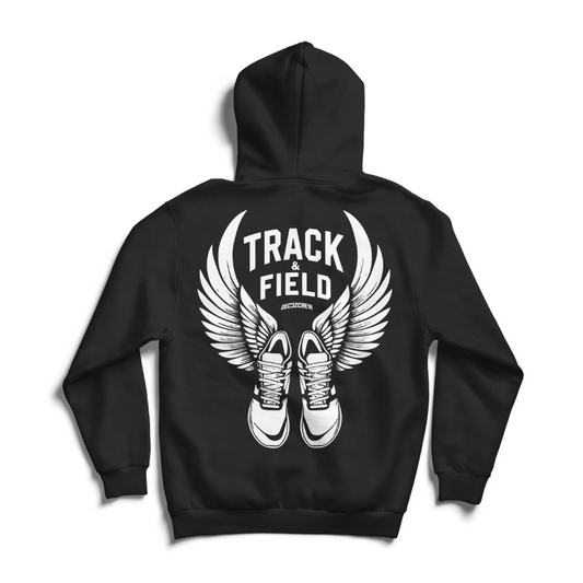Track Wings - Hoodie - Black