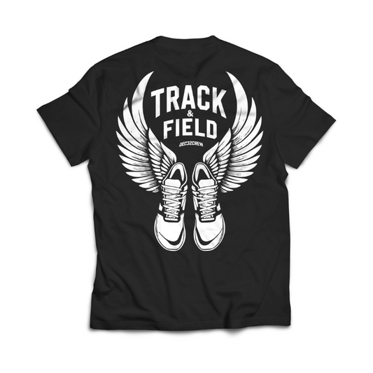 Track Wings - T-Shirt - Black